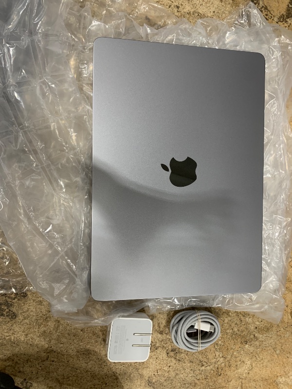 Photo 1 of **** SEE NOTES **** Apple 2024 MacBook Air 15-inch Laptop with M3 chip: Built for Apple Intelligence, 15.3-inch Liquid Retina Display, 16GB Unified Memory, 256GB SSD Storage, Backlit Keyboard, Touch ID; Space Gray