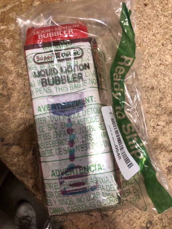 Photo 1 of **PARTIAL SET/ONLY 1** Super Z Outlet Liquid Motion Bubbler for Sensory Play, Fidget Toy, Children Activity, Desk Top, Assorted Colors (1 Piece)