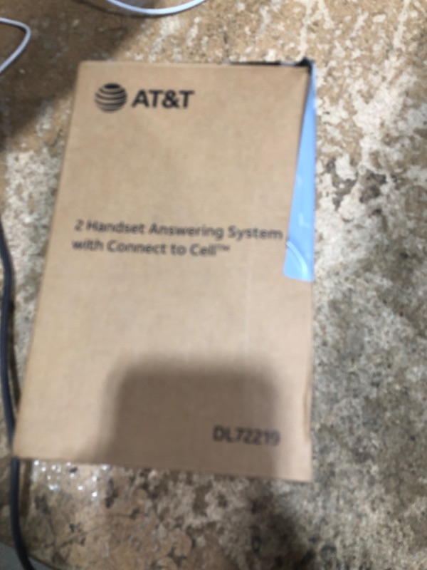 Photo 1 of AT&T DL72219 DECT 6.0 2-Handset Cordless Phone for Home with Connect to Cell, Call Blocking, 1.8" Backlit Screen, Big Buttons, intercom, and Unsurpassed Range