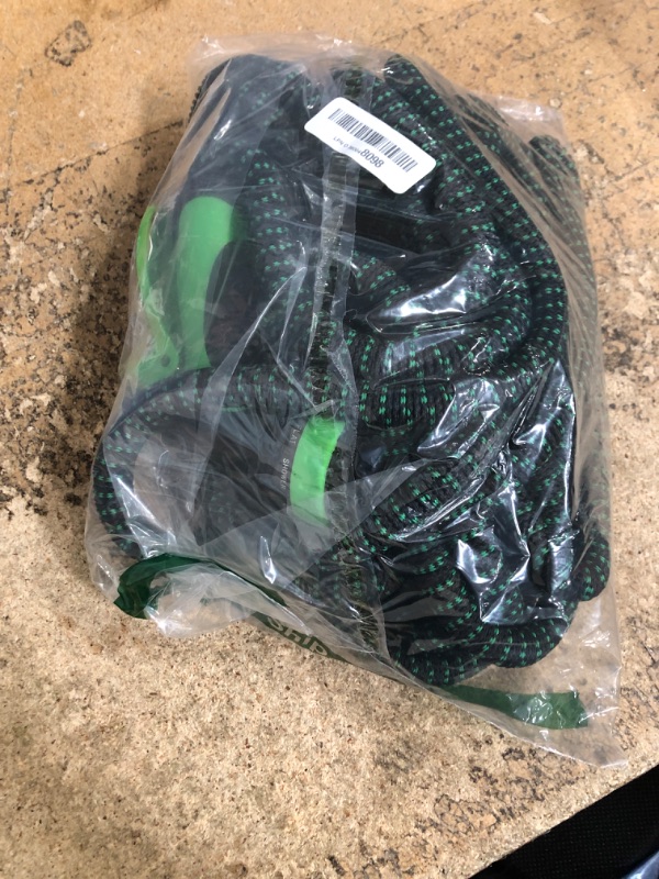 Photo 1 of 100 ft Expandable Garden Hose - Kink Free Flexible Water Hose 100ft with 10 Pattern Spray Nozzle, 3/4 Solid Brass Connectors, Retractable Lightweight Expanding Hose