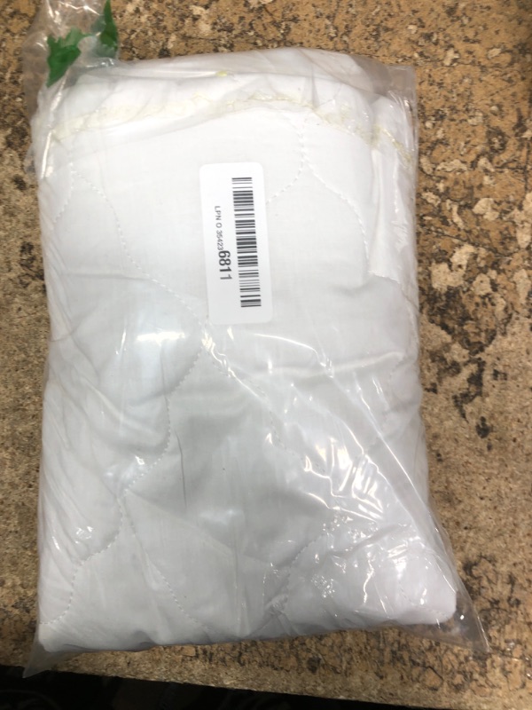 Photo 1 of (TWIN) (USED/FAIR) (BAGGED) Waterproof Pack and Play Mattress Pad Sheets Fitted, Cotton Fabric Pack and Play Protector, Fits Graco Play Yard, Baby Mini Crib Sheet Cover