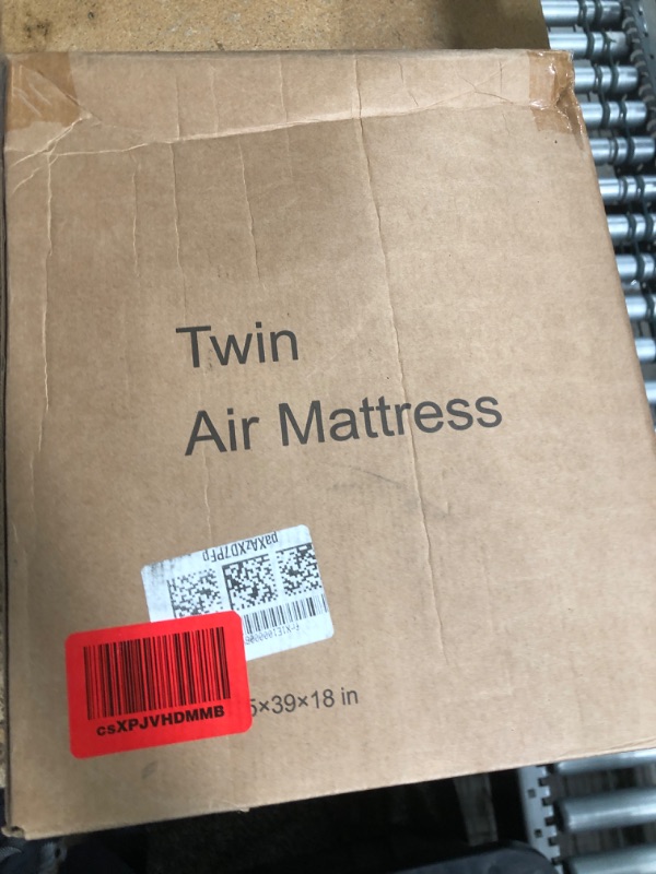 Photo 1 of BUPPLEE Twin Size Air Mattress with Built-in Pump 18" Raised - 2-Min Set Up, No Odd Smell, 600 lb Support, Foldable Air Bed with Storage Bag, Perfect for Camping, Guests & Home Use