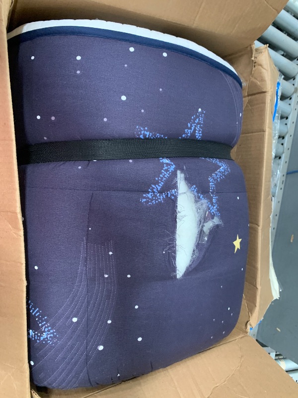 Photo 1 of **SEE NOTES***MAXYOYO Black Moon and Star Futon Mattress, Japanese Floor Mattress Quilted Bed Mattress Topper, Extra Thick Folding Sleeping Pad Breathable Floor Lounger Guest Bed for Camping Couch, Twin