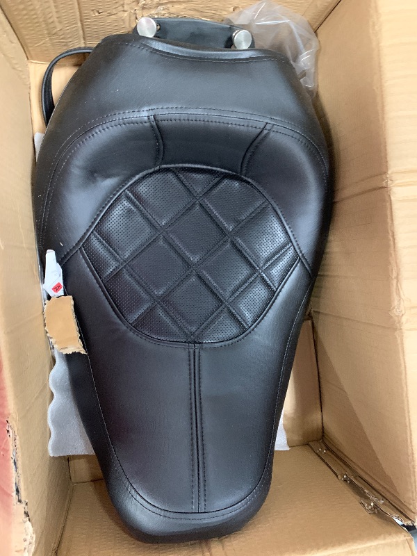 Photo 1 of ***SEE NOTES***Rich Choices Motorcycle Two Pieces 2-Up Driver Passenger Seat Low Profile Leather Seat Compatible with Harley Touring Road King Street Glide Road Glide Electra Glide CVO 2009-2023