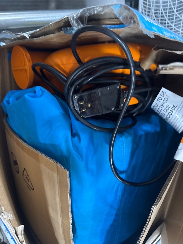 Photo 1 of * *UNKNOWN OF ANY MAJOR DAMAGES** BESTWAY  H2OGO! Beach Bounce House Kids Outdoor Inflatable Water Slide Park with Water Wall, Ground Stakes, Storage Bag, and Air Blower for Quick Setup