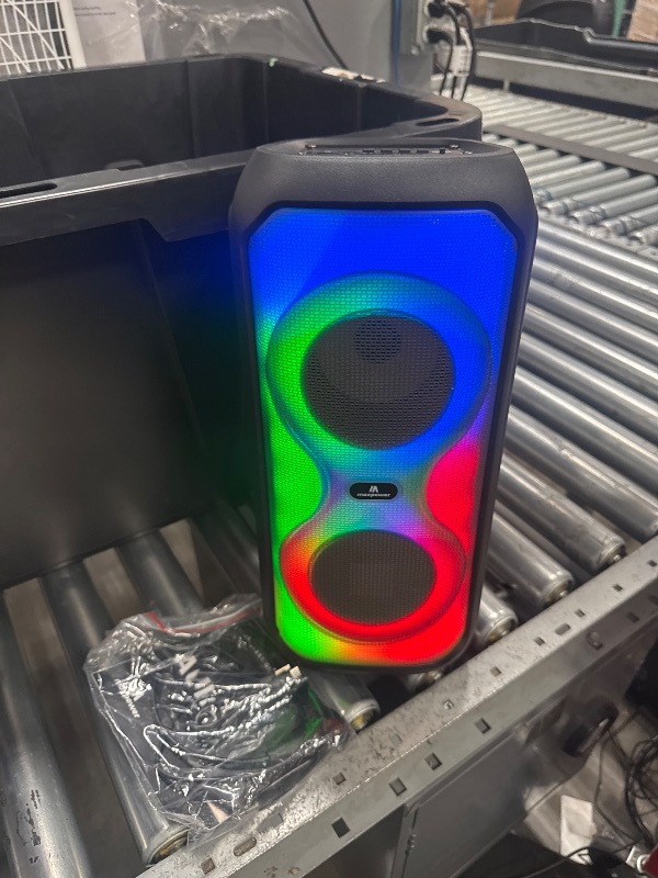 Photo 1 of *POWERS ON** Max Power Aura Dual 4" Bluetooth Karaoke Speaker with LED Lights
