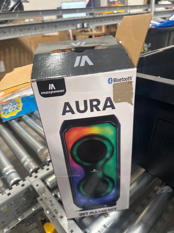 Photo 1 of *POWERS ON** Max Power Aura Dual 4" Bluetooth Karaoke Speaker with LED Lights
