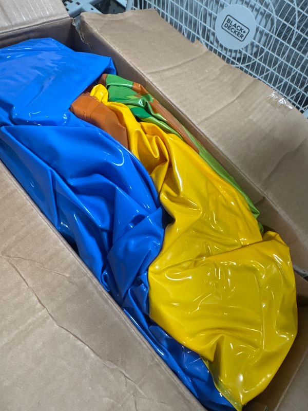 Photo 1 of *UNABLE TO FULLY TEST// UNKNOWN OF ANY MAJOR DAMAGES**Intex Inflatable Dinosaur Play Center Outdoor Playhouse Inflatable Water Park with Kid Pool Slide, Water Sprayer, Waterfall, and 6 Balls, Multicolor