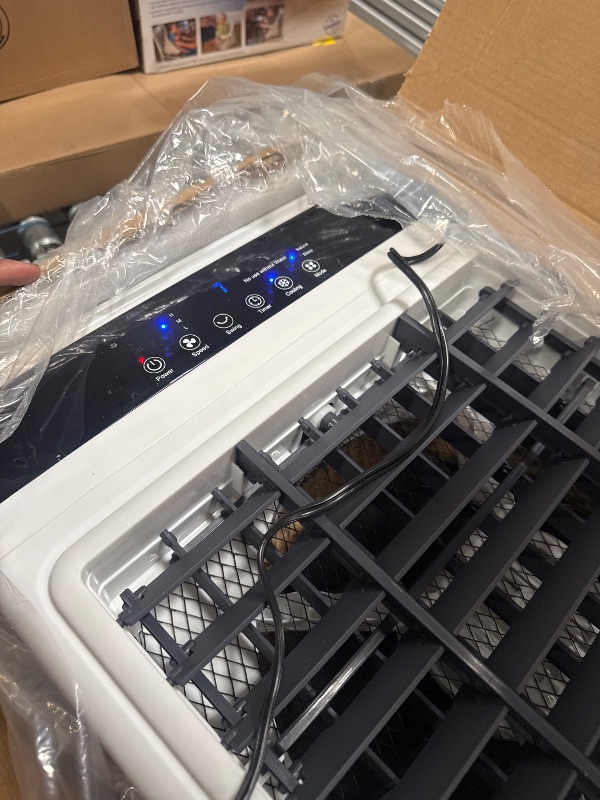 Photo 1 of *POWERS ON**\Swamp Cooler Air Conditioner with Dry Burn Protection, 4-in-1 Evaporative Air Cooler with 7-Gal Water Tank, 4 Modes, 3 Speeds, Remote, 12H Timer, Portable Windowless AC for Bedroom Home Office