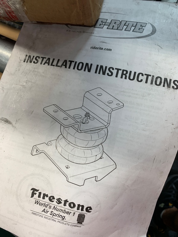 Photo 1 of (used)(appears incomplete) firestone ride-rite air springs rear kit 