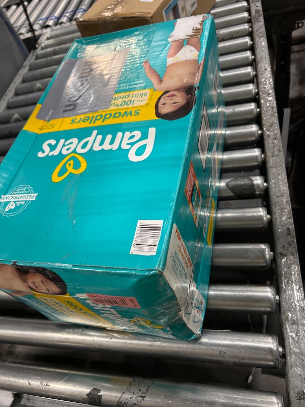 Photo 1 of (incomplete) Pampers Baby Diapers - Swaddlers - Size 4, 120 Count, Ultra Absorbent Disposable Infant Diaper