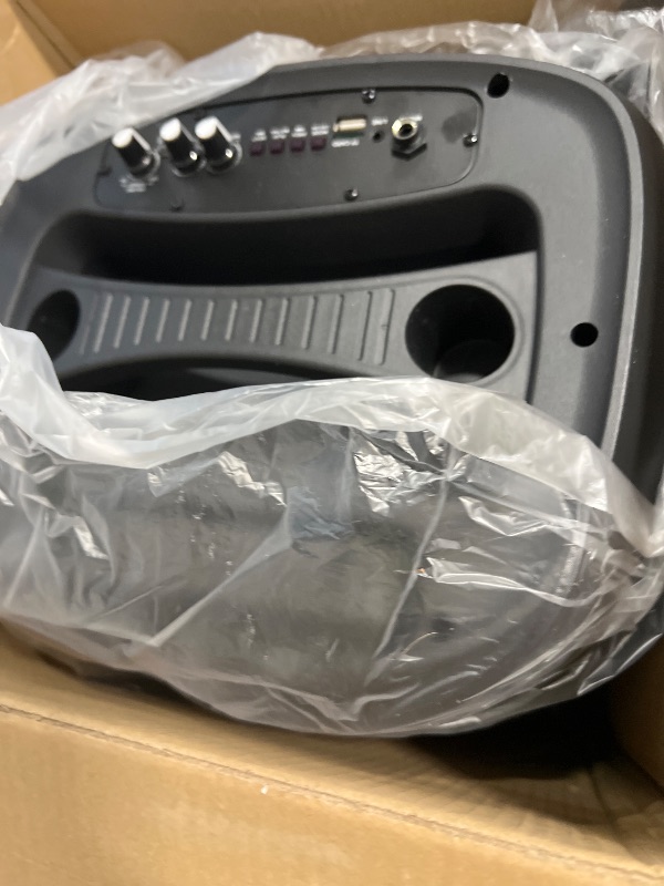 Photo 1 of ***PARTS ONLY***Acoustic Audio by Goldwood 1000W Bluetooth Speaker Set w/ 15" Woofer - Portable PA Sound System w/ Microphone, Adjustable Stand & Remote for Karaoke, Pool, Backyard, Beach, DJ or Tailgate Party