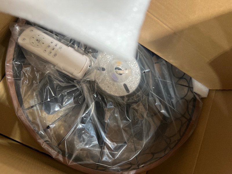 Photo 1 of LEDIARY Outdoor Ceiling Fan with Light and Remote,Waterproof Gazebo Fan with Hanging Hook,6 Speeds, 3CCT, 20 Inch Caged Plug in Ceiling Fan for Patios,Porch, Pergola,Canopy