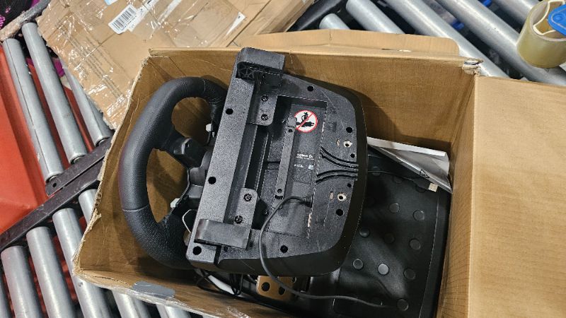 Photo 1 of ***PARTS ONLY***Logitech G920 Driving Force Racing Wheel and Floor Pedals, Real Force Feedback, Stainless Steel Paddle Shifters, Leather Steering Wheel Cover for Xbox Series X|S, Xbox One, PC, Mac - Black