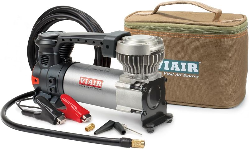 Photo 1 of (PARTS) (NOT A COMPLETE SET) VIAIR 88P - 00088 Tire Inflator Portable On/Offroad Air Compressor for Car, Truck, SUV & RV | 12V Heavy Duty Pump 120 PSI, Alligator Clip, Twist Chuck
