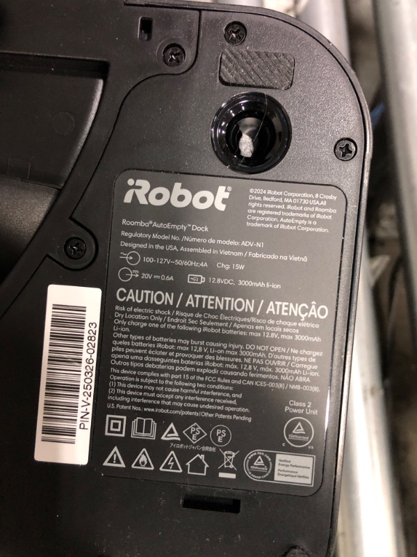 Photo 1 of *****************ONLY FOR PARTS*****iRobot Roomba Plus 504 Vac Robot Vacuum with AutoEmpty Dock - Amazon Exclusive, Superior Power-Lifting Suction, Advanced AI Navigation, Anti-Tangle, Self-Empties for 75 Days, Avoids Obstacles, LiDAR