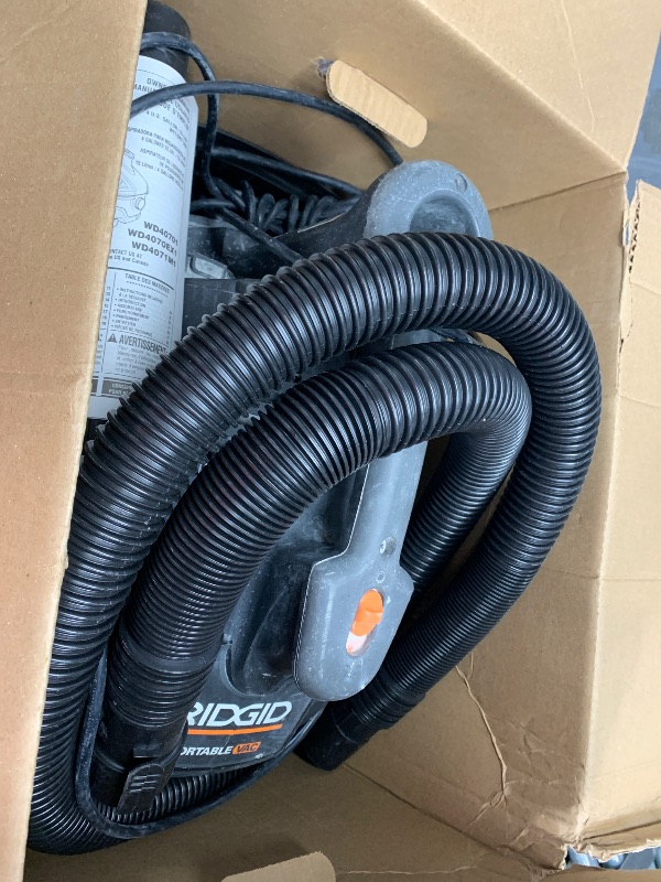 Photo 1 of *** PARTS ONLY **** Ridgid WD4070 4 Gallon Portable Vacuum