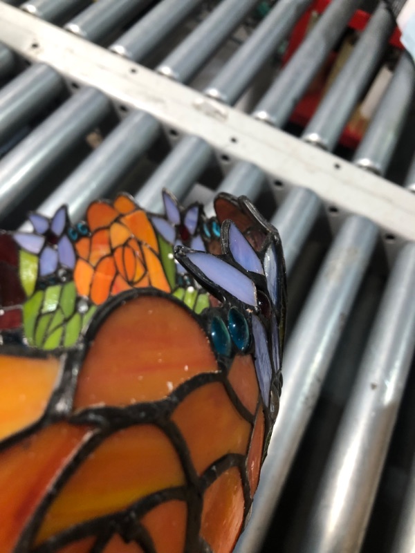 Photo 1 of ***DAMAGED - INCOMPLETE - SEE COMMENTS***
16" Creativity Tiffany Style Stained Glass Floor Lamp Vintage Rose Flower Floor Light for Bedroom Living Room Floor Lights Lighting Fixtures