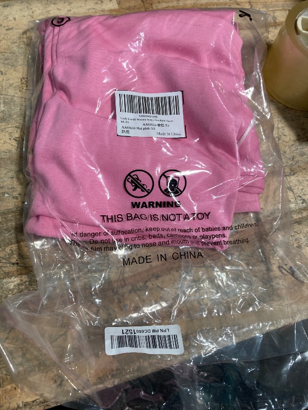 Photo 1 of (XS) (BAGGED) (USE/FAIR) Casly Lamiit Women Summer 2 Piece Outfits Mock Neck Tank Top Cropped Wide Leg Pants Lounge Sets 2025 Fashion Casual Spring Travel Airport Outfits Dressy Clothing Jogger Tracksuit Hot Pink XS