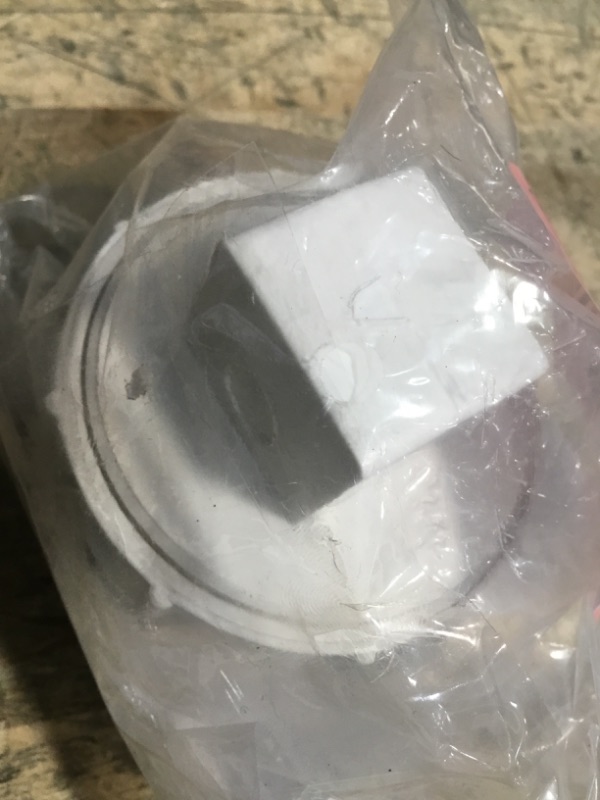 Photo 1 of 2 Inch PVC DWV Female Sewer Cleanout Cap Adapter with Plug Fitting,for Schedule 40 PVC Drainage Piping System White (2 Inch)