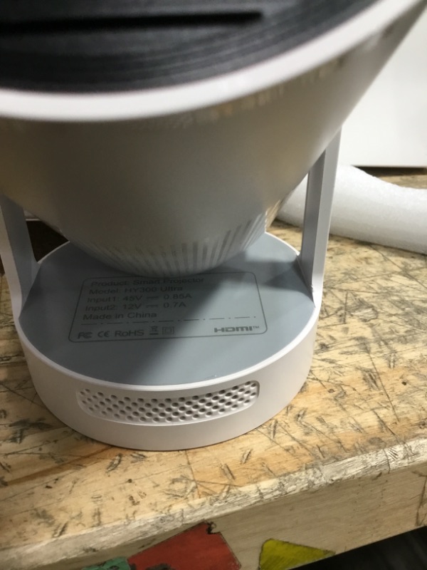 Photo 1 of ?Electric Focus?Magcubic Mini Projector 4K Support, Portable Projector with WiFi 6 and Bluetooth 5.4, Smart Proyector, 5W Soundbase Speaker, 180° Rotation for Home Theater HY300 Ultra
