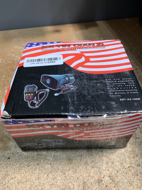 Photo 1 of **FOR PARTS ONLY/MISSING TOO MANY PARTS** Alarm Horn Siren PA Speaker Mic System,BANHAO 100w 12v 7 Sound Loud Car Alarm Police Car Siren Speaker System Emergency Amplifier Alarm Kit Horn for 12V Truck Lorry Boat