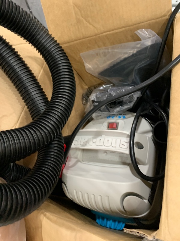 Photo 1 of Shop-Vac 1.5 Gallon 2.0 Peak HP All Around EZ Wet/Dry Vacuum, Portable Compact Shop Vacuum, 3 in 1 Function with Wall Bracket & Multifunctional Attachments for Home, Apartment, Vehicles, 5895100