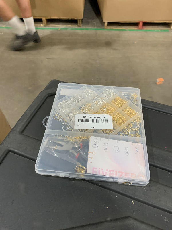 Photo 1 of 2400PCS FIVEIZERO Jump Rings Kit for Jewelry Making & Necklace Repair - Silver & Gold Jump Rings, Lobster Clasps, Pliers, Tweezer & Jump Ring Opener, Jewelry Repair Kit for Earrings and Charms