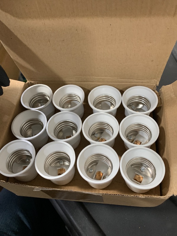 Photo 1 of (6-PACK) SpiritLED E17 to E26 / E27 Socket Adapter,Intermediate base E17 to Standard Medium base E26 E27 Converter (White Color-6pcs /Pack)