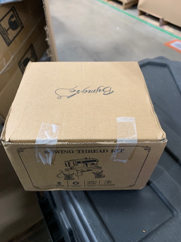 Photo 1 of 125 Pcs Sewing Thread Kit, 36 Assorted Colors Machine Threads with Spools, 400 Yards Prewound Bobbins Set with 50 Machine Needles (70/9, 75/11, 90/14, 100/16 110/18) for Universal Sewing Machines Use