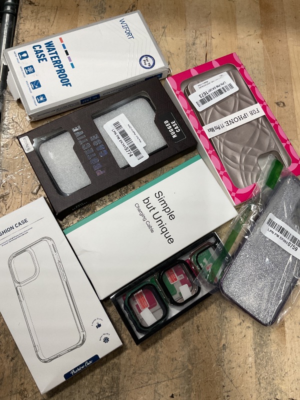 Photo 1 of **NO RETURNS 7 MISC PHONE CASES ITEMS 
