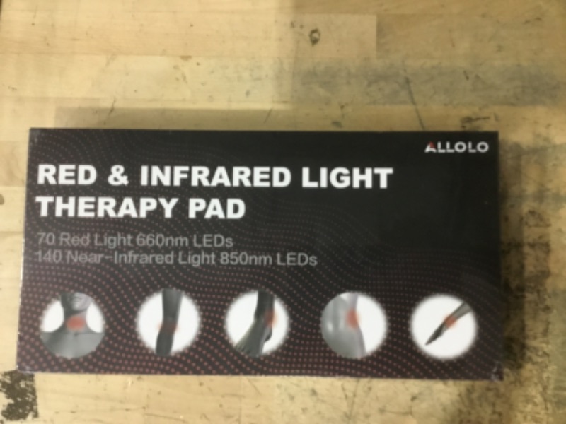Photo 1 of ALLOLO Red Light Therapy for Body, 3-in-1 LED Bead with Timer Remote Control, 12.6"*6.3" 660nm&850nm Infrared Light Therapy for Body Pain Relief Wearable for Muscle Repair