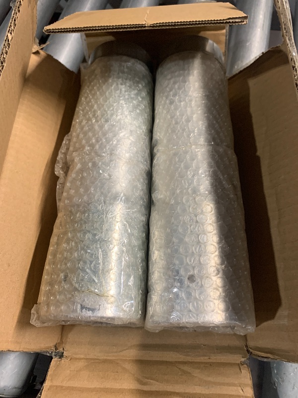 Photo 1 of ***(MISSING PARTS)***GRELWT 2 Pack 2-3/8" OD Metal Post Extender, 6" Fence Post Extension Height, Hot-dip Galvanized Steel, Includes Screws and Caps