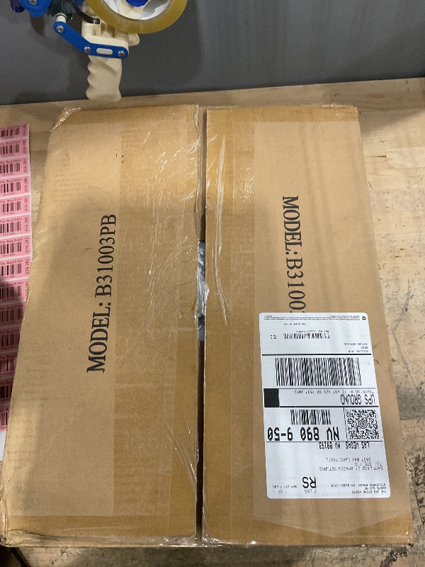 Photo 1 of **1 OF THE GLASS LIGHT COVERS IS BROKEN** BesLowe 30" 5-Light Bathroom Light Fixtures, Modern Nickel Bathroom Vanity Light, Bathroom Lighting Fixtures Over Mirror, Nickel Bathrom Wall Lamp, Wall Lights for Living Room Bedroom Hallway