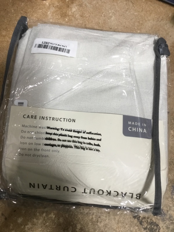 Photo 1 of 100% Blackout Shield Linen Blackout Curtains for Bedroom 96 Inches Long, Back Tab/Rod Pocket Living Room Drapes, Thermal Insulated Blackout Curtains 2 Panels Set, 50" W x 96" L,Cream