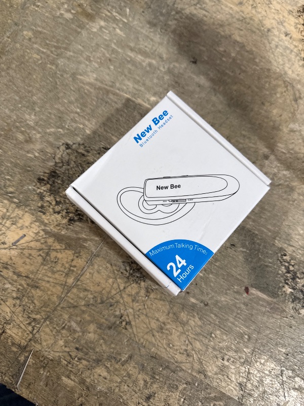 Photo 1 of *used* New bee Bluetooth Earpiece V5.0 Wireless Handsfree Headset with Microphone 24 Hrs Driving Headset 60 Days Standby Time for iPhone Android Samsung Laptop Trucker Driver (Black)
