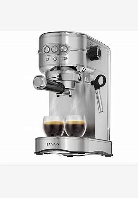 Photo 1 of **UNKNOWN DAMAGES/MISSING PARTS** JASSY Espresso Maker 20 Bar Cappuccino Coffee Machine with Milk Steamer JS-105