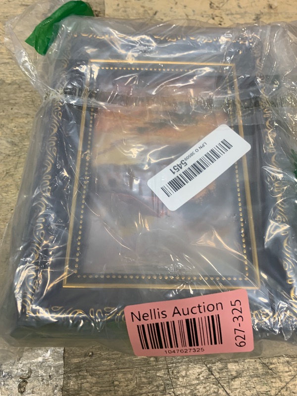 Photo 1 of upsimples 4x6 Picture Frame with Real Glass, Ornate Vintage 4 x 6 Photo Frames for Wall Decor or Tabletop Display, Black and Gold, 2 Pack