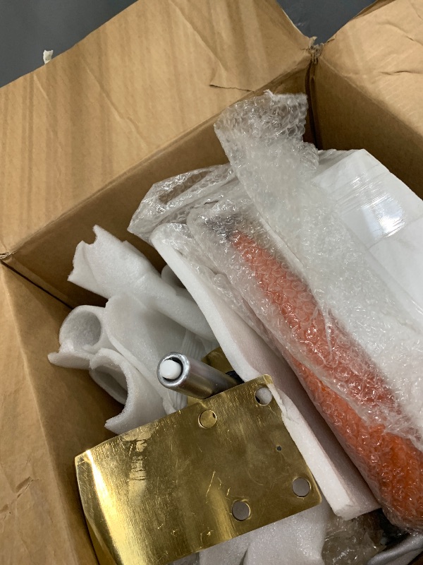 Photo 1 of FUNROLUX Counter Height Bar Stools with Back, Modern Adjustable Height Barstools Swivel Bar Chair with Polished Gold Stainless Steel Legs for Kitchen Island Counter Living Room Coffee Shop (Orange)