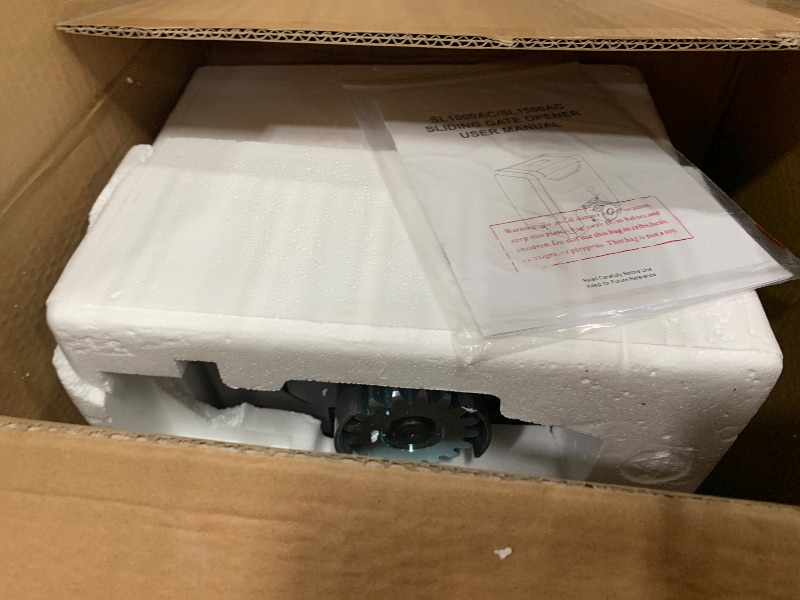 Photo 1 of *****************MISSING PIECES******************
CO-Z 3300lb Rack Driven Sliding Gate Opener with Alarm System, 550W Automatic Gate Opener with Remote Controls, Electric Gate Motor for Gates up to 40ft, Complete Rack Gate Operator Kit for Driveways