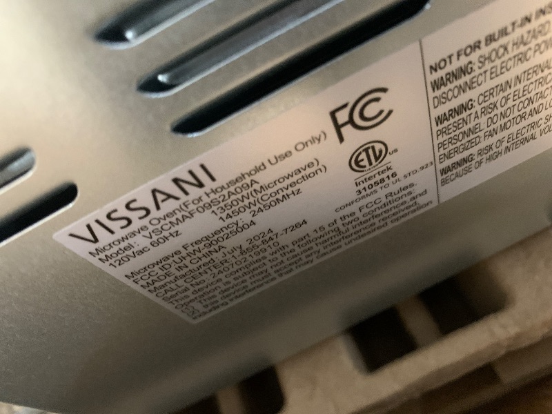 Photo 1 of 0.9 Cu. Ft. 900-Watt Countertop Convection Microwave in Stainless Steel with Air Fryer
