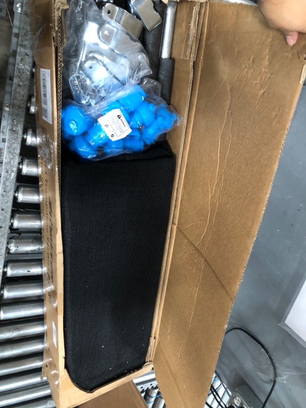 Photo 1 of ***PARTS ONLY***14FT Trampoline Enclosure Net with Universal Trampoline Replacement Enclosure Poles and Hardware (Only fit for 14FT Trampoline with 6 Poles)