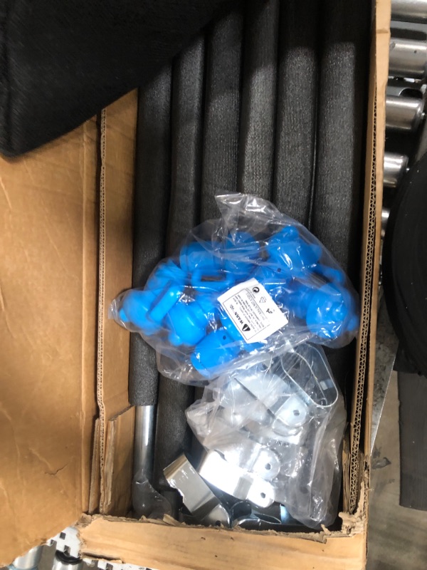 Photo 1 of ***PARTS ONLY***14FT Trampoline Enclosure Net with Universal Trampoline Replacement Enclosure Poles and Hardware (Only fit for 14FT Trampoline with 6 Poles)