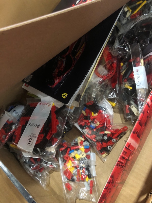 Photo 1 of ***(PARTS ONLY/ MISSING PARTS/ OFF BRAND PARTS/ NON FUNCTIONAL)***LEGO Technic Ferrari SF-24 F1 Car Model Kit for Adult F1 Fans 42207