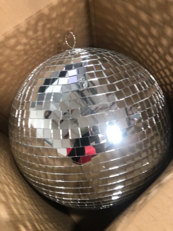 Photo 1 of 10" Mirror Disco Ball Great for a Party or Dj Light Effect Christmas