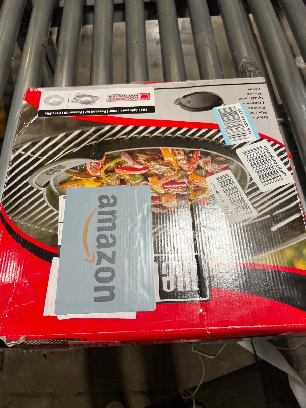 Photo 1 of (BROKEN HANDLE) Weber Gourmet BBQ System Griddle, Schwarz