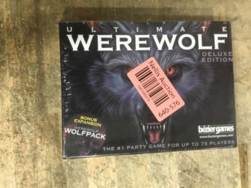 Photo 1 of ************ONLY CONTAINS THE PACK OFN THE RIGHT**************
Fouman Ted Alspach Ultimate Werewolf Deluxe Edition and One Night Ultimate Werewolf Daybreak Board Game KO Version (2 Pack)