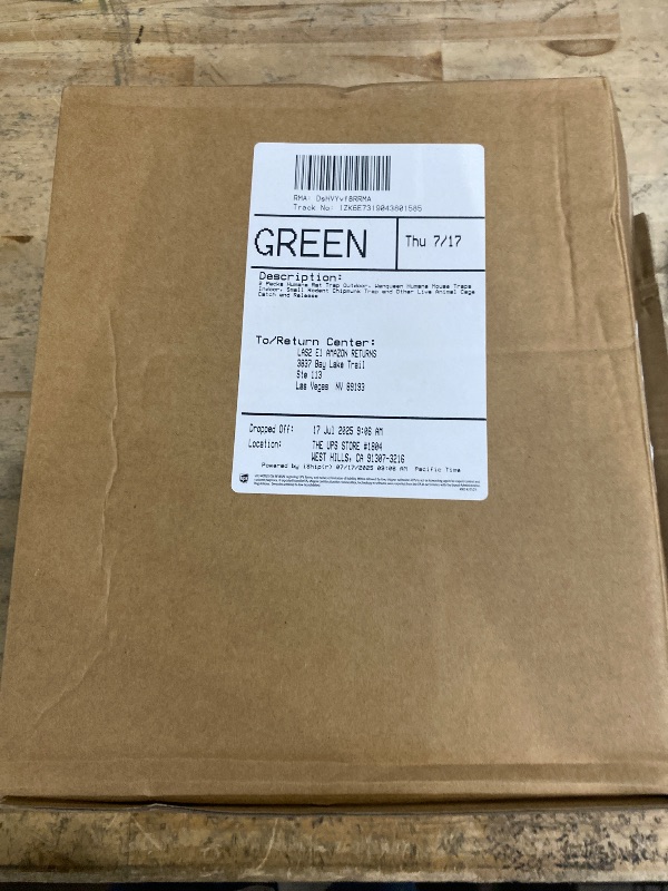 Photo 1 of 2 Packs Humane Rat Trap Outdoor, Wanqueen Humane Mouse Traps Indoor, Small Rodent Chipmunk Trap and Other Live Animal Cage Catch and Release