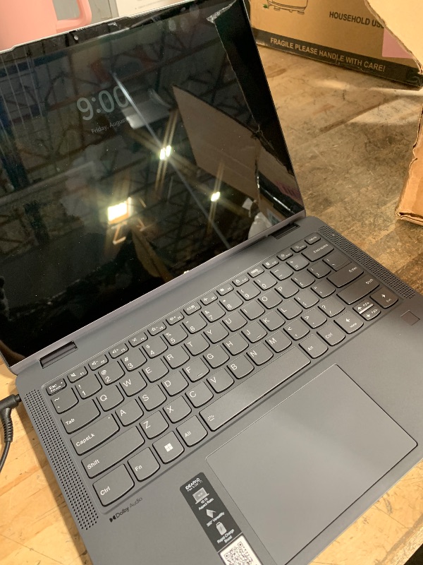 Photo 1 of ***SEE NOTES***
Lenovo Flex 5 Laptop, 14.0" FHD Touch Display, AMD Ryzen 5 5500U, 16GB RAM, 512GB Storage, AMD Radeon Graphics, Windows 11 Home, Storm Grey