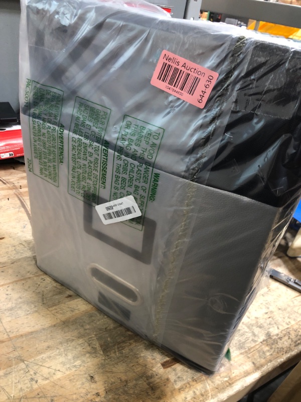 Photo 1 of Huolewa Portable Leather File Organizer Boxes with Lids, Collapsible File Folder Organizer Boxes, Decorative Small Filing File Cabinet for Home/Office, Easily Store Documents/Hanging File Folders